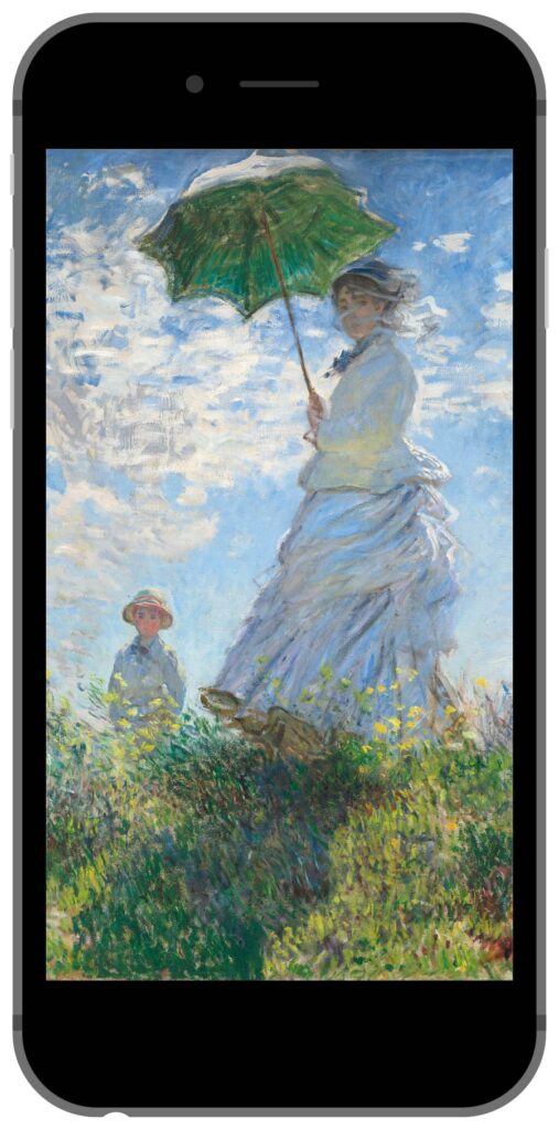 無料壁紙クロードモネ散歩日傘をさす女 1875 Claude Monet Woman with a Parasol