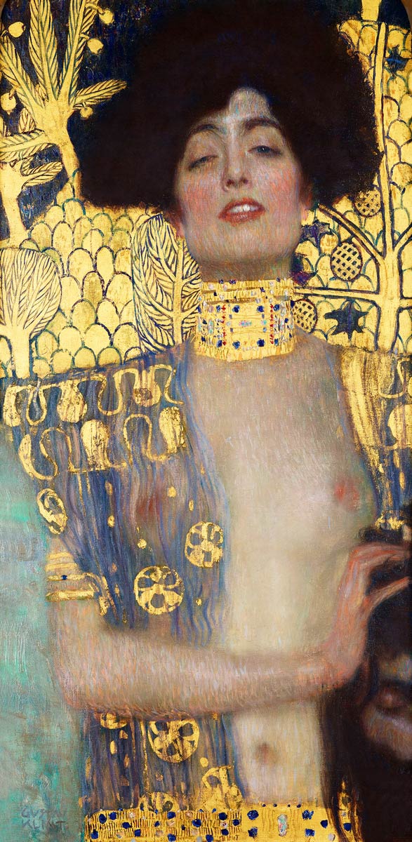 【無料壁紙】グスタフ・クリムト「ユディトⅠ(1901)」 / Gustav Klimt_Judith and the Head of Holofernes (1901)
