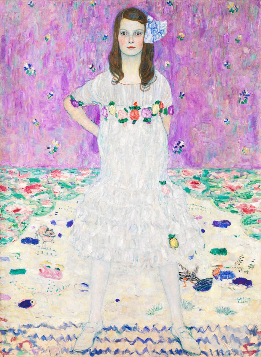 【無料壁紙】グスタフ・クリムト「メーダ・プリマヴェージの肖像 (1912)」 / Gustav Klimt_Mada Primavesi (1912)