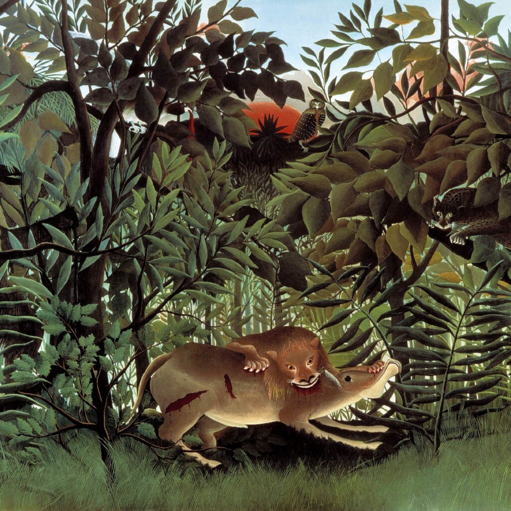 THenri-Rousseau_The-Hungry-  