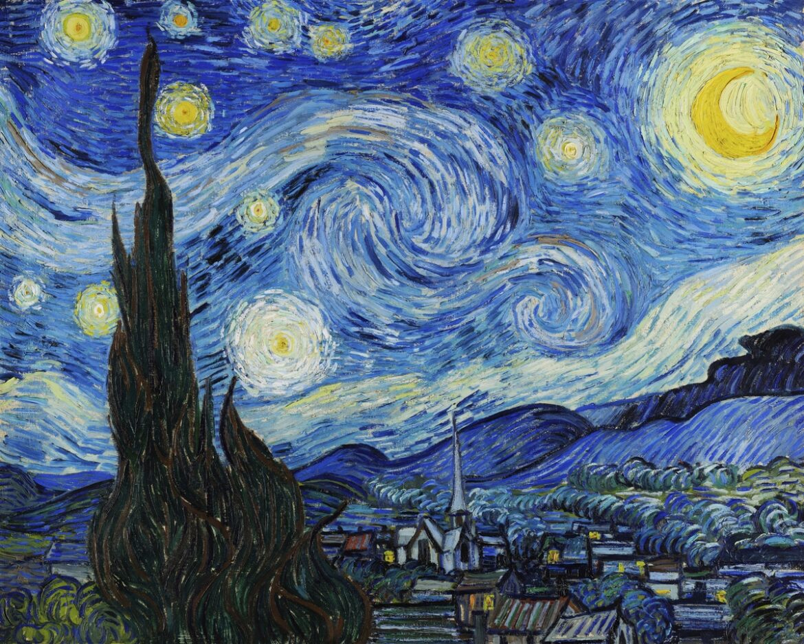 【無料壁紙】フィンセント・ファン・ゴッホ「星月夜 (1889)」 / Vincent Van Gogh_The Starry Night (1889)