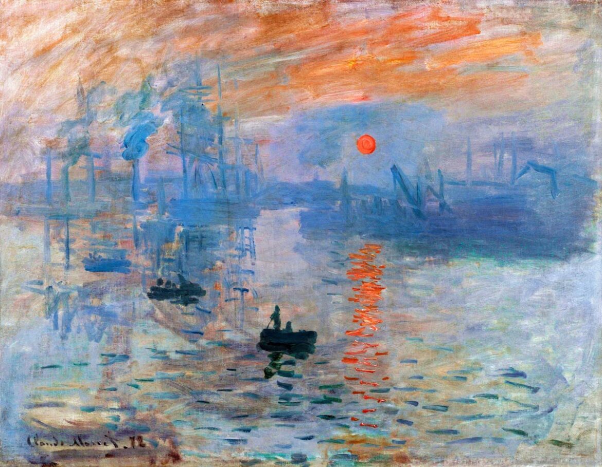 【無料壁紙】クロード・モネ「印象・日の出 (1872)」 / Claude Monet_Impression, Sunrise (1872)