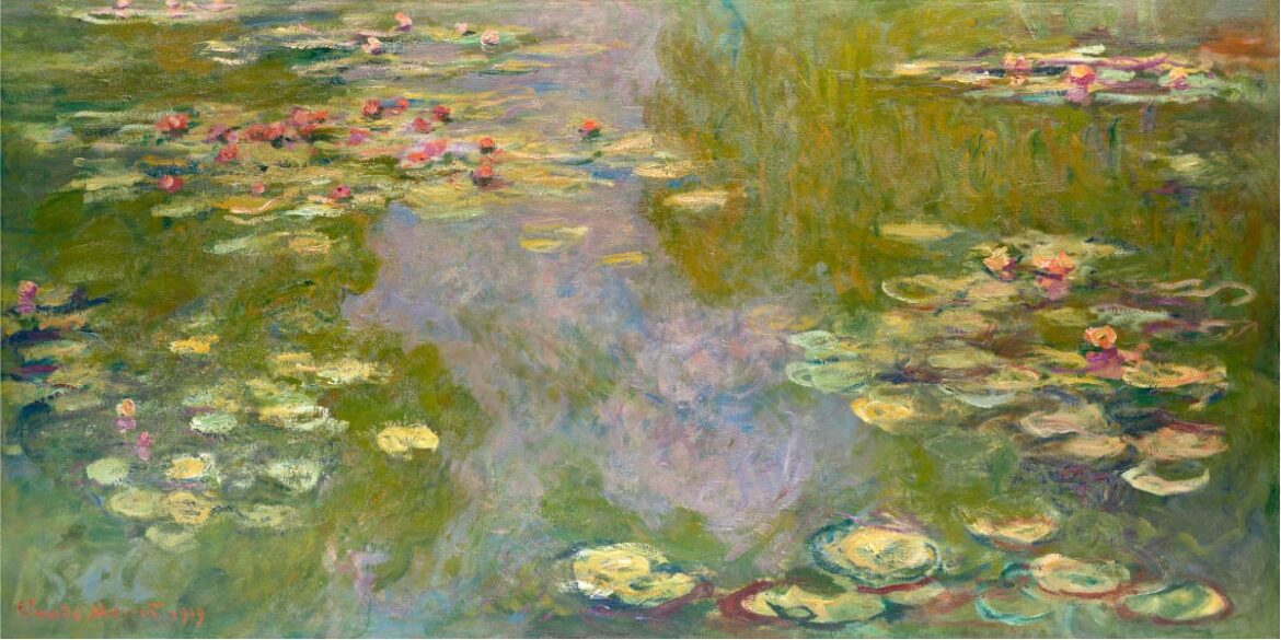 【無料壁紙】クロード・モネ「睡蓮 (1919)」 / Claude Monet_Water Lilies (1919)