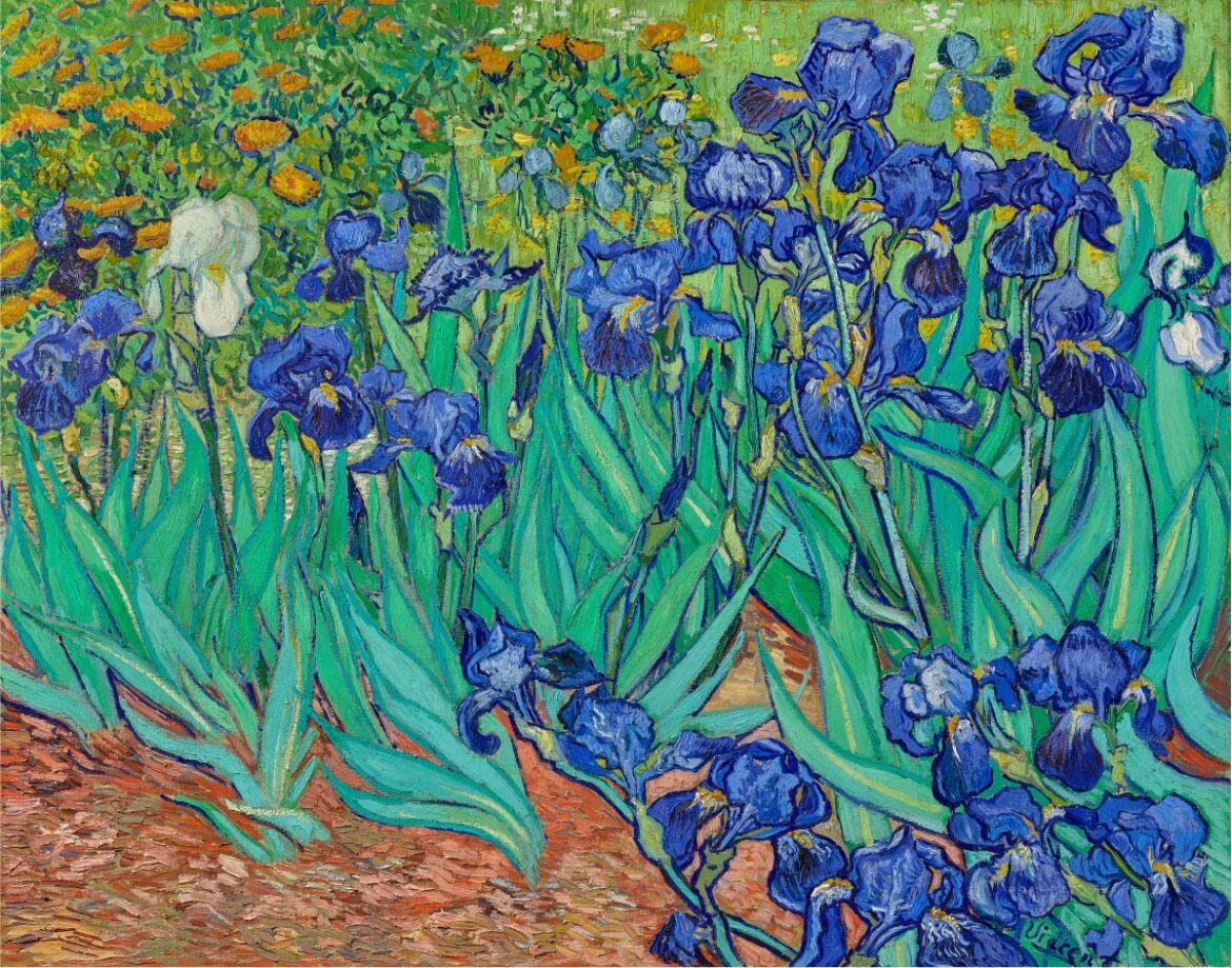 【無料壁紙】フィンセント・ファン・ゴッホ「アイリス (1889)」 / Vincent van Gogh_Irises (1889)
