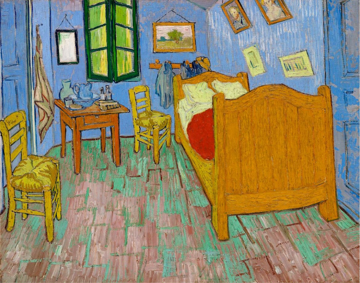 【無料壁紙】フィンセント・ファン・ゴッホ「ファン・ゴッホの寝室 (1889)」 / Vincent van Gogh_The Bedroom (1889)