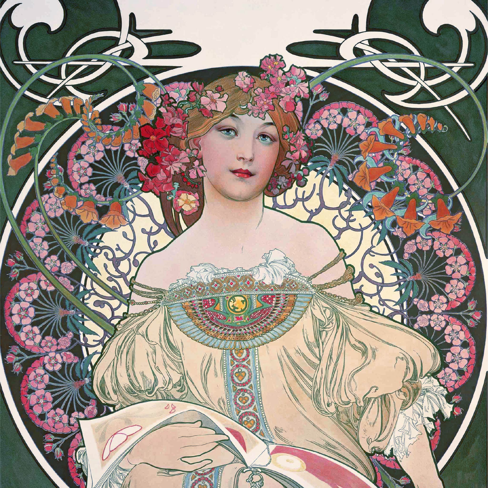 81×103cm】アルフォンス・ミュシャ Alphonse Mucha「夢想」 mucha 