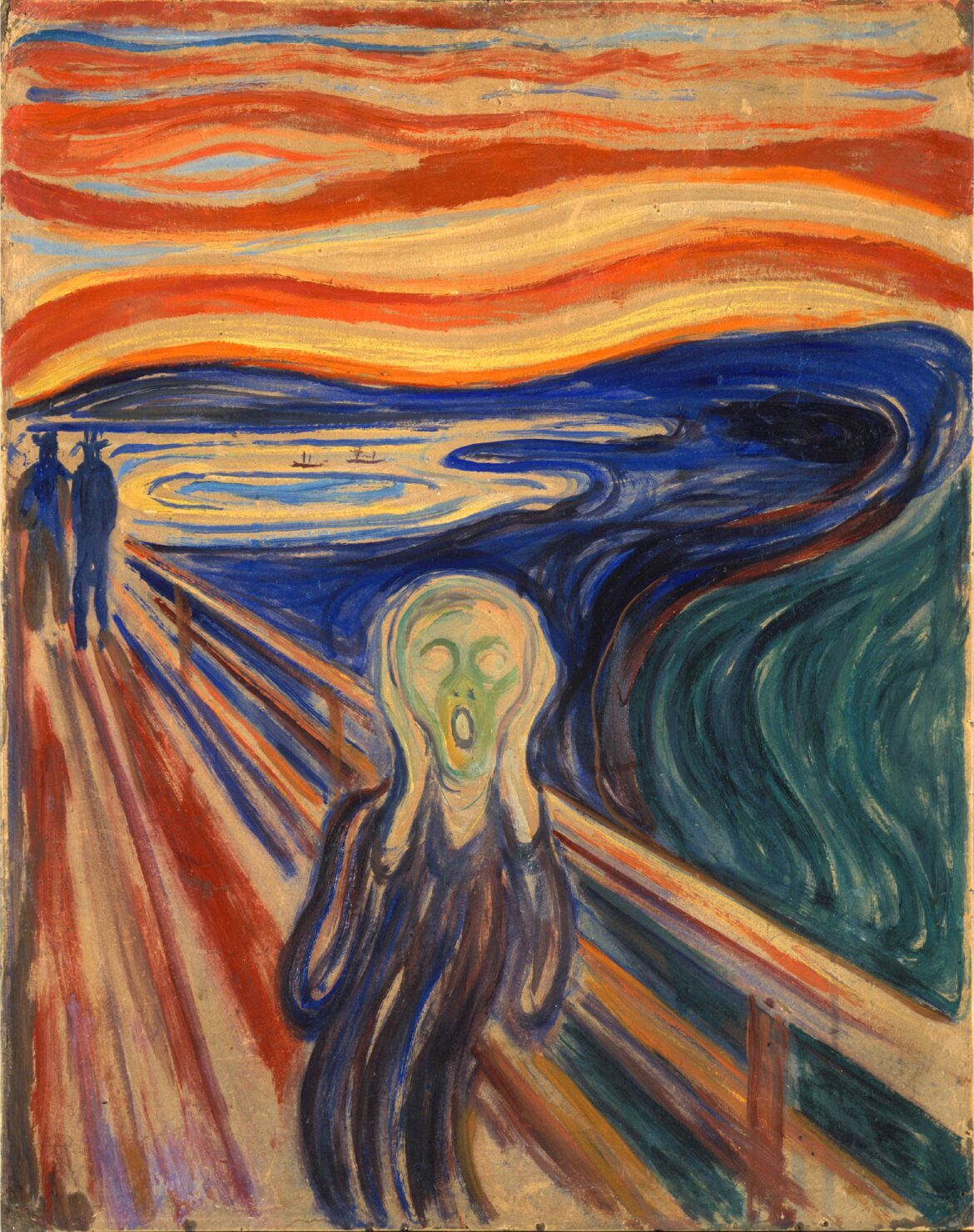 【無料壁紙】エドヴァルド・ムンク「叫び (1893)」 / Edvard Munch_The Scream (1893)