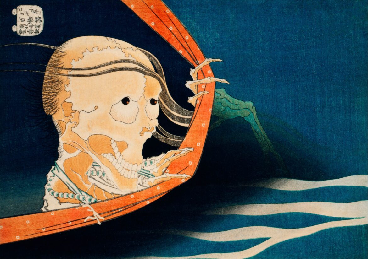 【無料壁紙】葛飾 北斎「百物語-こはだ子平二 (1831)」 / Katsushika Hokusai_Kohada Koheiji (1831)