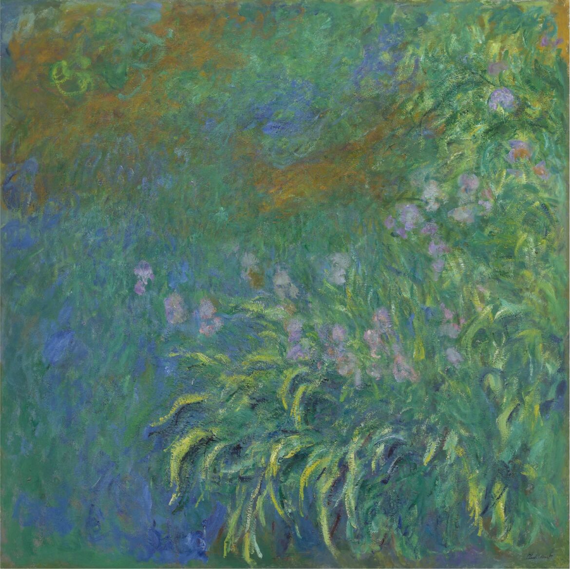 【無料壁紙】クロード・モネ「アイリス (1914-1917)」 / Claude Monet_Irises (1914-1917)