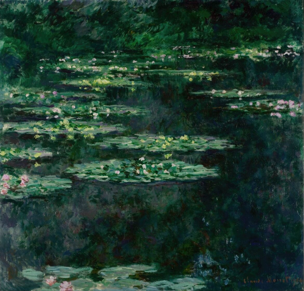 【無料壁紙】クロード・モネ「睡蓮 (1904)」 / Claude Monet_Water Lilies (1904)