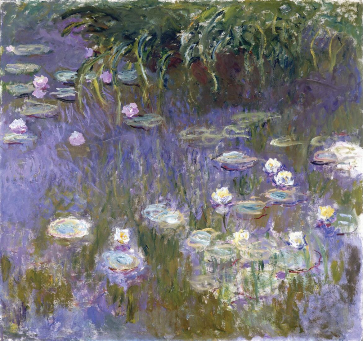 【無料壁紙】クロード・モネ「睡蓮 (1922)」 / Claude Monet_Water Lilies (1922)
