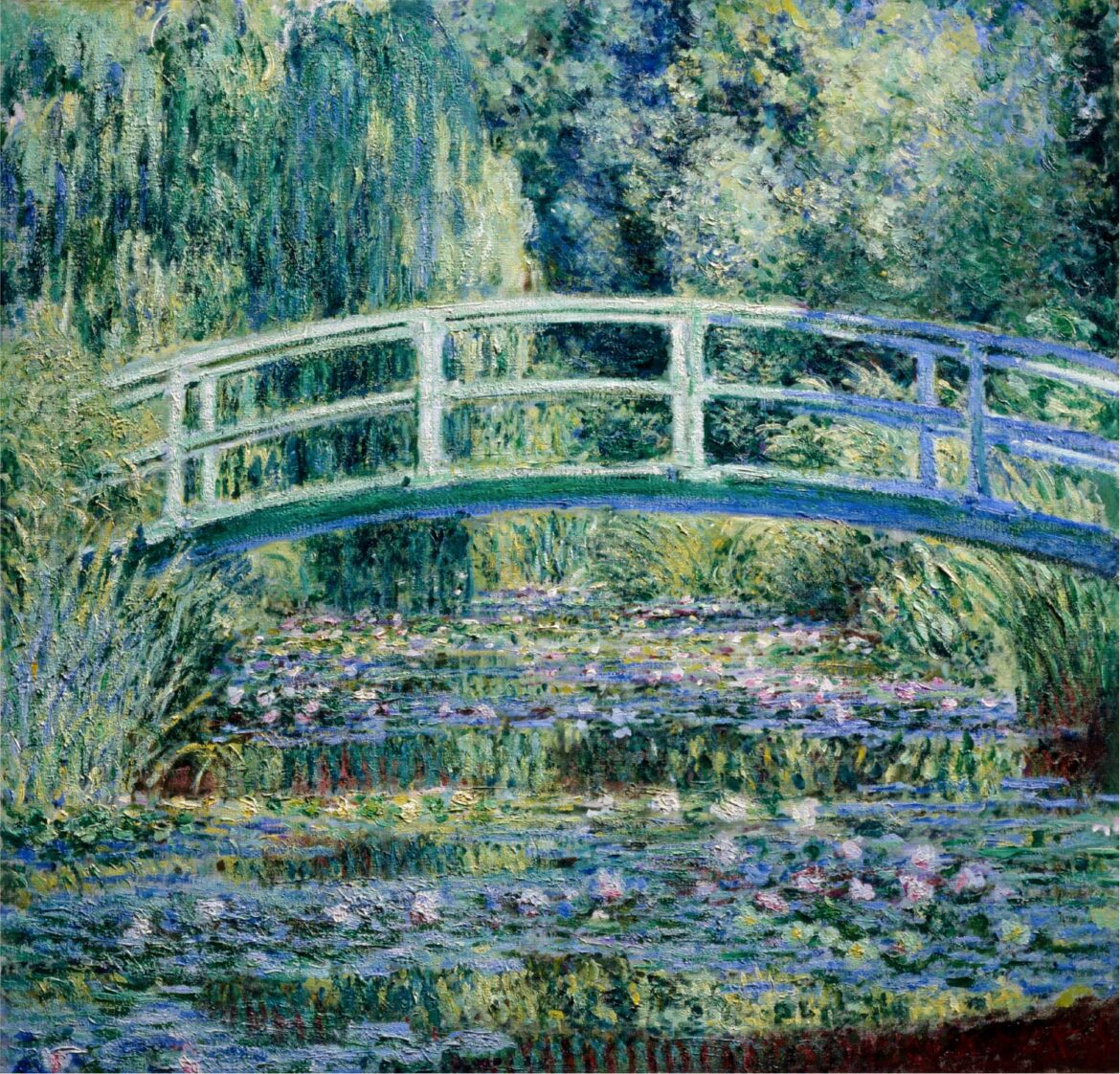 【無料壁紙】クロード・モネ「睡蓮の池と日本の橋 (1899)」 / Claude Water Lilies and Japanese Bridge (1899)