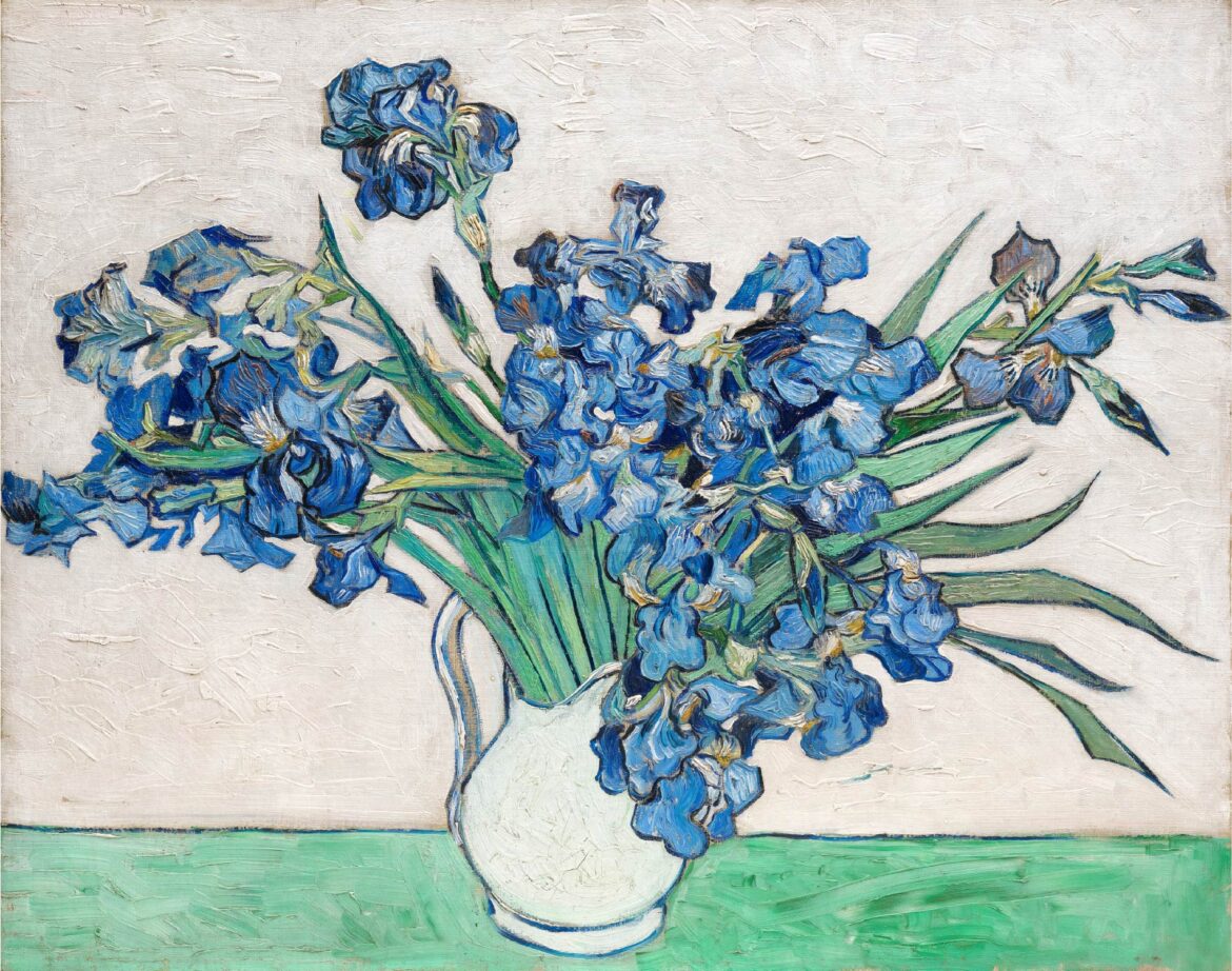 【無料壁紙】フィンセント・ファン・ゴッホ「アイリス (1890)」 / Vincent van Gogh_Irises (1890)