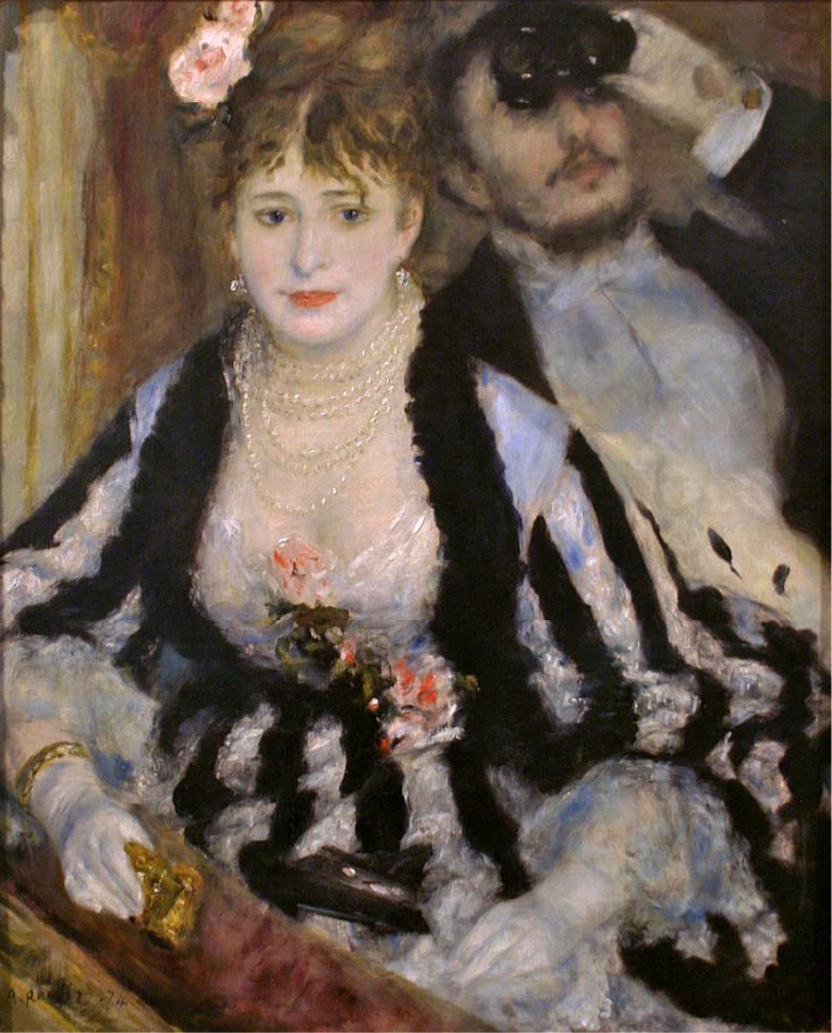 ピエール＝オーギュスト・ルノワール「桟敷席 (1874)」 / Pierre Auguste Renoir_La loge (1874)